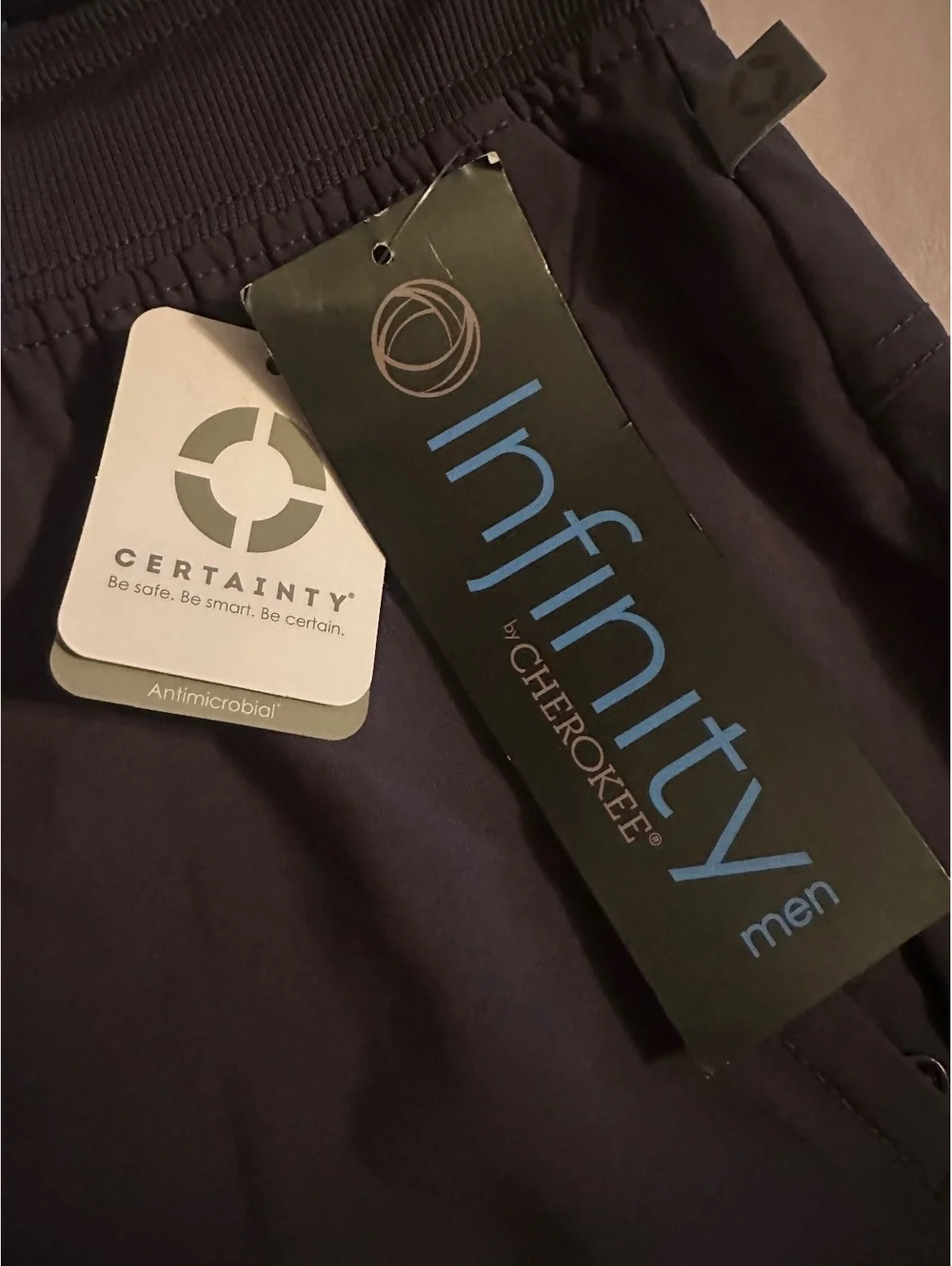 NWT Cherokee Infinity Men’s Jogger Scrub Pants CK004A - Navy Blue, Size S